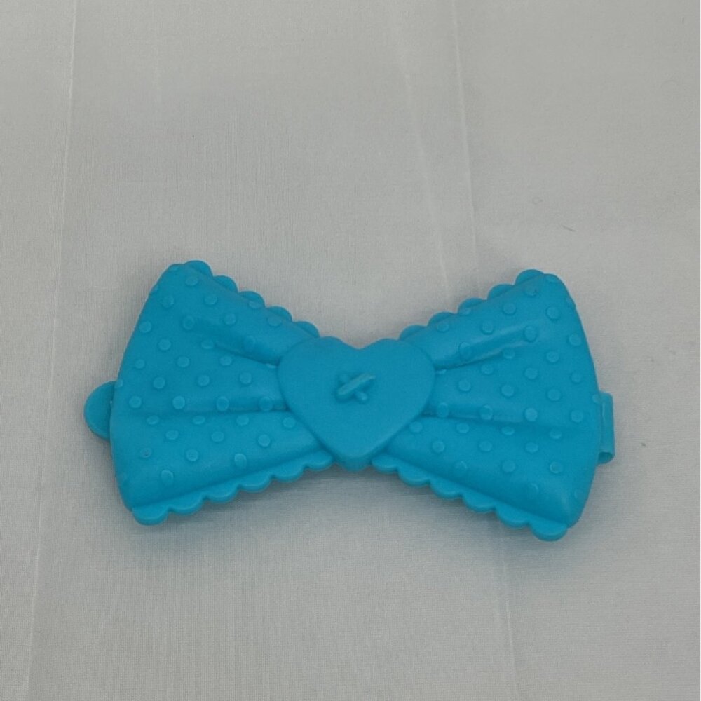 Lalaloopsy Loopy Hair Doll Blue Bow Barrette Clip With Heart Detail